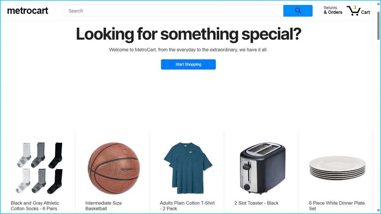 MetroCart: E-Commerce Website